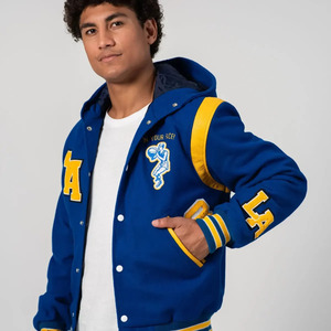Veste universitaire tendance pour homme, personnalisée, avec boutons-pression, style baseball, bomber, Letterman, style universitaire, streetwear décontracté haut de gamme - Product Image 6