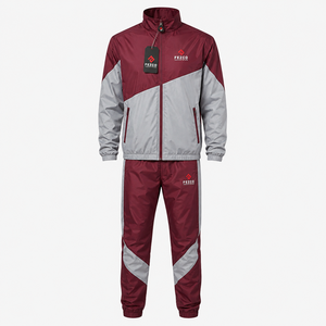 Unisex Sweat suit Jogger Set 2-Piece Patchwork Windbreaker <b>Plain</b> Baggy <b>Tracksuit</b> for Men Hoodie and Shorts Breathable - Product Image 6