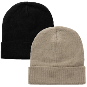 Wholesale Rib Knit Beanie <b>Hat</b> <b>Winter</b> Cap Unisex Soft Warm Stretch Plain Skull Cap Custom Logo Supplier <b>Hat</b> - Product Image 1