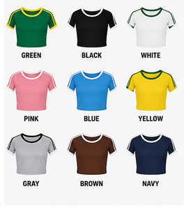 Crop Top Femme 2026 Y2k Jersey Football Baby Tee, Crop Top Brésil Y2k Chemises T-shirts graphiques pour femme Respirant Streetwear - Product Image 6