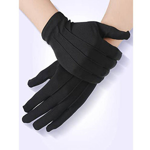 Guantes Masónicos Negros Bordados de Primera Calidad, Material de Tela, Estilo Clásico, Uso en las Cuatro Estaciones, Secado Rápido, Unisex - Product Image 1