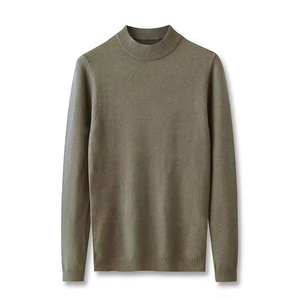 Pull en tricot pour homme, col montant à manches longues, pull décontracté avec logo personnalisé pour l'automne, l'hiver et le quotidien - Product Image 6