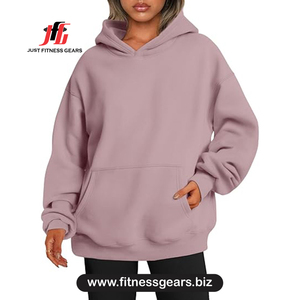 Sudadera con capucha extragrande de algodón polar, sudaderas de color liso, sudaderas transpirables de manga larga - Product Image 1