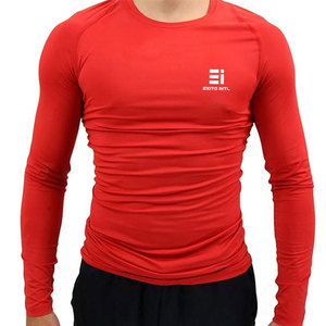 Camiseta de Compresión para Hombre, Ajustada, de Secado Rápido, para Gimnasio y Entrenamiento, con Soporte Muscular, Ropa Deportiva Personalizable - Product Image 1