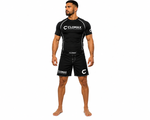 ชุดแรชการ์ดและกางเกง MMA แบบกำหนดเอง ชุด BJJ No Gi ชุดต่อสู้แบบรัดรูป แห้งเร็ว ระบายความร้อนด้วยเทคโนโลยี Heat-Transfer ป้องกันรังสียูวี UPF50+ ผลิตจากโพลีเอสเตอร์/ไนลอนที่เป็นมิตรต่อสิ่งแวดล้อม - Product Image 2