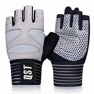 Gants de musculation demi-doigts personnalisables fabriqués en usine avec support de poignet – Meilleur prix de gros pour la gym, le fitness et la musculation - Product Image 5