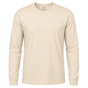 Camiseta de Manga Larga para Hombre con MOQ Bajo – 100% Algodón, 220 GSM, Camiseta Lisa de Alta Gramaje para Impresión Personalizada y Logotipo, Estilo Casual - Product Image 4