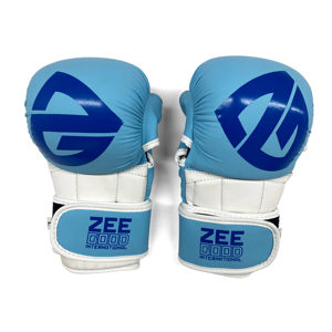Guantes de Sparring MMA de Cuero Vacuno de 10oz de Súper Calidad, Certificados ISO9001, con Patrón Impreso a Color Personalizado para Artes Marciales - Product Image 1