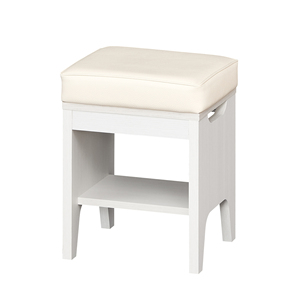 Taburete Moderno de Madera Marrón con Cerradura, Espejo y 0 Estantes, Diseño Minimalista, Muebles para Sala de Estar y Oficina en Casa - Product Image 1