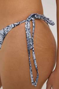 Ensemble de bikini imprimé serpent pour femmes, maillot de bain deux pièces, haut triangulaire, bas à lacets, vêtements de plage sexy, maillot de bain d'été - Product Image 6
