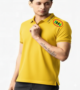 Camisa de punto de manga corta con solapa bordada, transpirable, formal, talla grande, para verano 2026 - Product Image 3