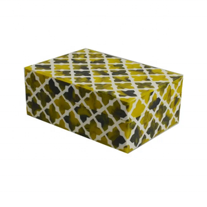 Resin Inlay <b>Box</b> with Artisan Detail Perfect for Jewelry and Elegant Gift Giving by Tradebyd - Product Image 1