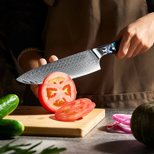 Cuchillo de Cocina de Acero de Damasco, Hecho a Mano, Hoja de Calidad Profesional con Mango Ergonómico para Uso Diario - Product Image 1