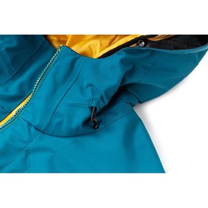 Veste de ski isolée à capuche pour homme, couleur beige marine, rembourrage synthétique, fermeture éclair, coupe-vent, vêtements d'hiver pour l'extérieur - Product Image 2