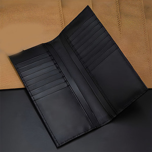 Bifold Glossy Premium <b>Black</b> Animal Pattern Leather Long Wallets For Men Luxury Slim Multi Slot Card Holder Cash <b>Clutch</b> <b>Purses</b> - Product Image 2