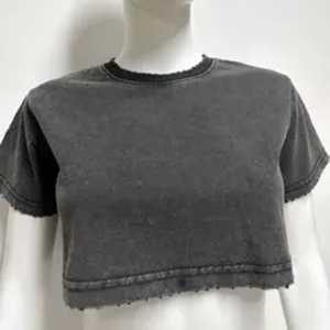 New 2025 220g Women's Casual Crew Neck Short Sleeve <strong>T</strong>-<strong>Shirts</strong> Cotton/<strong>Bamboo</strong> <strong>Fiber</strong> Canvas Breathable Quick Dry Regular Fit Solid - Product Image 2