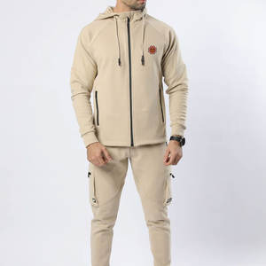OEM Plus Size Custom <b>Men</b> Winter Hooded <b>Thermal</b> Sweat Suits & Tracksuits Set Breathable Fleece Jogging Suit Rhinestone Customized - Product Image 2