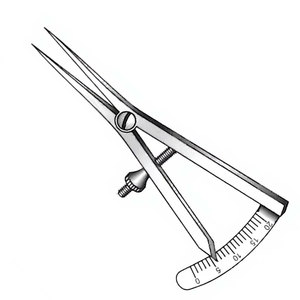 Calibrador Castroviejo de 8 cm / 3-1/4 Pulgadas con Rango de Medición de 20 mm, Instrumento de Medición Quirúrgico de Precisión Profesional - Product Image 5