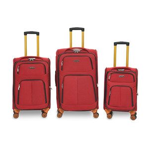 Polyester Luggage Set 3-Piece 20 24 28 Inch Expandable Soft <b>Suitcase</b> with 4 <b>Wheels</b> Combination Lock Lightweight Travel Bag - Product Image 5