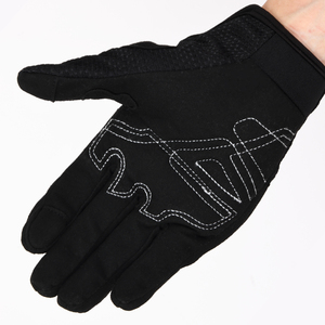 Gants de course à doigts complets avec protection de paume en fibre de carbone, respirants, anti-UV, antidérapants, pour motocross en extérieur, unisexe, avec fermeture auto-agrippante - Product Image 3