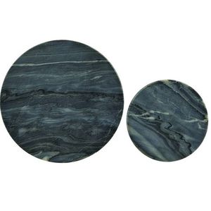 Juego de posavasos de mármol moderno con textura de piedra natural y base protectora de fieltro para entusiastas y diseñadores de interiores con estilo. - Product Image 2