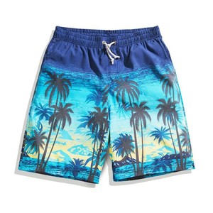 Shorts de Baño Casuales para Hombre, Transpirables, de Secado Rápido, Impermeables, con Patrón Geométrico, Cierre con Cordón, Spandex/Poliéster, para Playa y Piscina - Product Image 3