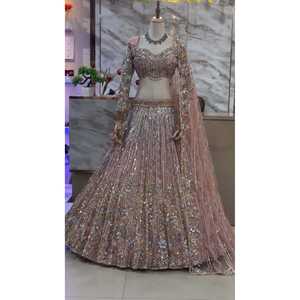 ชุดราตรีที่สวยงาม lehenga choli กับงานปักลำดับ - Product Image 3
