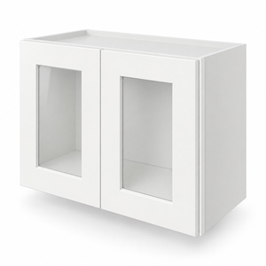 Gabinete de Pared con Puerta de Vidrio de 24 x 18 Pulgadas, Estilo Shaker Blanco, Hecho a Medida, RTA, Directo de Fábrica en Vietnam - Product Image 2