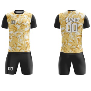 Tela Transpirable OEM de Primera Calidad para Hombre, Camiseta de Fútbol de Calidad Superior, Manga Personalizada con Logotipo, Color Sólido, 100% Poliéster - Product Image 3