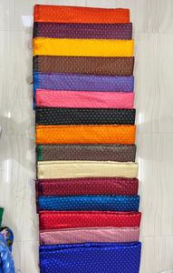 Sari Banarasi de Georgette Semitransparente con Bordado a Cuadros, Tradicional Indio, Transpirable, de Diseño, para Bodas y Fiestas, Étnico, para Chicas - Product Image 2