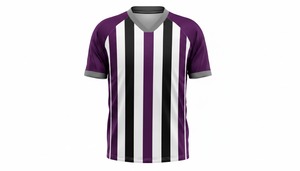 Camiseta de Árbitro de Fútbol a Rayas Blancas y Negras, Uniforme de Árbitro de Voleibol, Camiseta de Árbitro de Fútbol, Camisetas de Fútbol Unisex para Adultos, 120g - Product Image 2