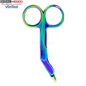 Ciseaux pour infirmières Lister Bandage, 3,5 pouces, manuels, EMT, multicolores, revêtement en titane, acier inoxydable, certifiés CE - Product Image 3