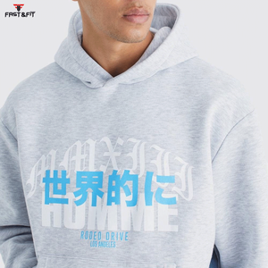 Ensemble de survêtement décontracté personnalisé de haute qualité en coton 100% pour homme, respirant, grande taille, avec capuche, pantalon de jogging et sweat-shirt - Product Image 6