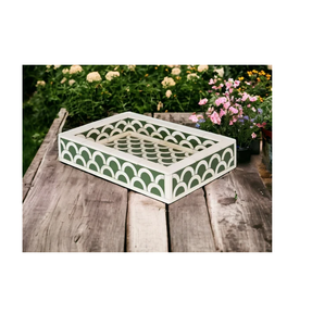 Plateau moderne en os incrusté pour la maison et l'hôtellerie – Accessoire de cuisine rectangulaire multifonctionnel de haute qualité - Product Image 6