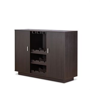 Portabottiglie Hazen Espresso Finish II, Elegante Mobile Contenitore per la Tua Collezione - Product Image 3