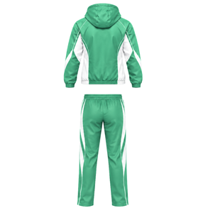 Wholesale <b>Sports</b> Tracksuit for <b>Men</b> Hooded Training Jacket with Zipper Closure and Matching Athletic <b>Trousers</b> for Jogging Gym - Product Image 2