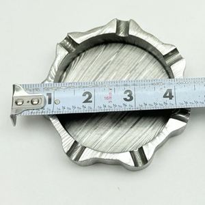 Cendrier en acier à motif Damas de qualité supérieure, cendrier en métal artisanal artistique, accessoire de fumage élégant pour la décoration intérieure et extérieure - Product Image 5