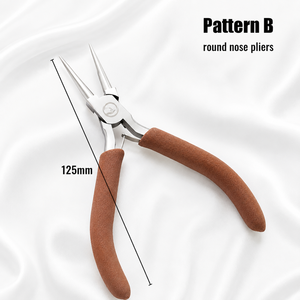 Mini Jewelry Making <b>Pliers</b> <b>Set</b> Brown Ergonomic Handles Precision Wire Wrapping Beading Tools for Jewelry Repair Craft DIY - Product Image 3