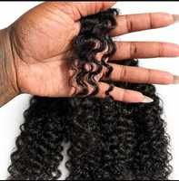 Cheveux humains bouclés 100 % naturels non traités, double trame, exportés à prix de gros