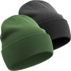 Bonnets d'hiver unisexes en acrylique doux design jacquard personnalisé et marque OEM bonnet tricoté en laine vente en ligne pour la plage - Product Image 1