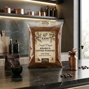 Café Arábica Puro al por Mayor en Polvo, Bolsa al Vacío de 1 kg, Proveedor de Bebidas de Espresso Recién Tostado - Product Image 1