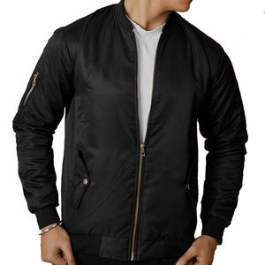High Quality Zipper Style Waterproof Bomber <b>Jackets</b> 2026 Latest Design 100% Polyester Fabric Stand Collar Men's Bomber <b>Jackets</b> - Product Image 3