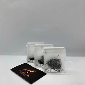 ถาดขนตาปลอมแบบขายส่ง 3D 4D 8D 0.07 มม. พัดขนตาสำเร็จรูป ฐานแหลม แคบพิเศษ งอน C CC D สำหรับต่อขนตา - Product Image 2