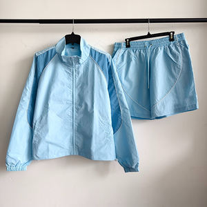 Ensemble court coupe décontractée pour homme 2026 de haute qualité, coupe-vent personnalisé 100 % polyester respirant en nylon - Product Image 2