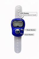 Compteur numérique 5 canaux pour équipement de fitness, affichage LCD 5 chiffres, alimentation USB, réinitialisable, plage de comptage 0-99999, en plastique, 0,2 kg
