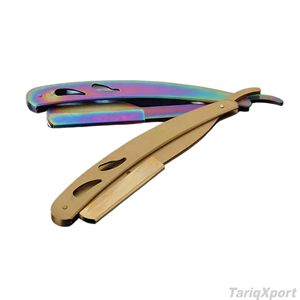 Rasoir droit professionnel de haute qualité, best-seller, lame en acier inoxydable, couleurs personnalisées, caractéristiques uniques, utilisation corps et visage - Product Image 2