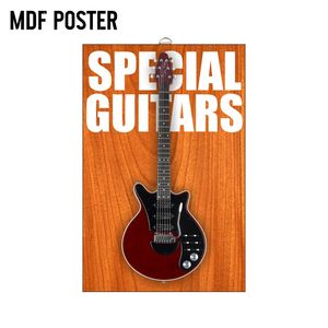 Cadre flottant en bois pour album photo avec impression de guitare, texte spécial sur le thème des guitares, affichage mural DIY - Product Image 3