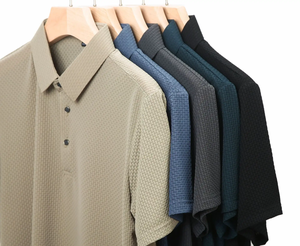 Camisa Casual Ecológica de Manga Corta para Hombre, Verano 2026, Venta al Por Mayor, Personalizada, con Botones Forrados en Spandex/Poliéster, de Secado Rápido - Product Image 3