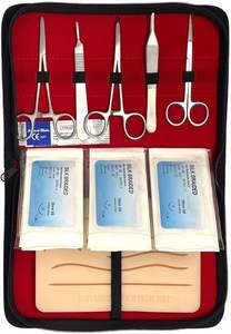 Kit de Práctica de Sutura para Estudiantes de Medicina, Aprobado por la CE, Almohadilla de Sutura Mejorada y 14 Heridas Precortadas, Herramientas Quirúrgicas para Entrenamiento por Dentavex - Product Image 4