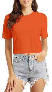 Crop top pour femme à imprimé numérique, design tendance, best-seller, prix raisonnable, respirant, avec des matériaux durables - Product Image 5